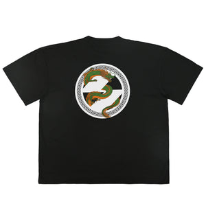 The Salvages Rising Dragon Logo OS T-Shirt in Black