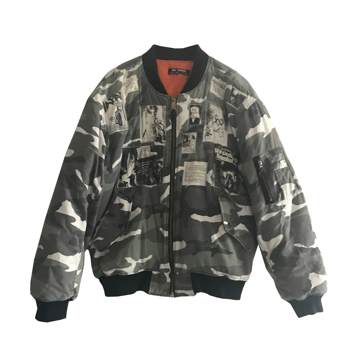 Raf simons sale bomber jacket camo