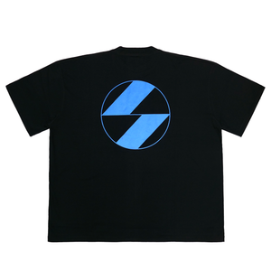 The Salvages Royal Blue Reflective Logo OS T-Shirt in Black