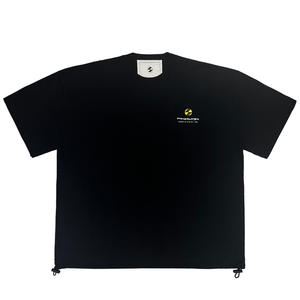 The Salvages Amorph Logo Drawstring OS T-Shirt in Black