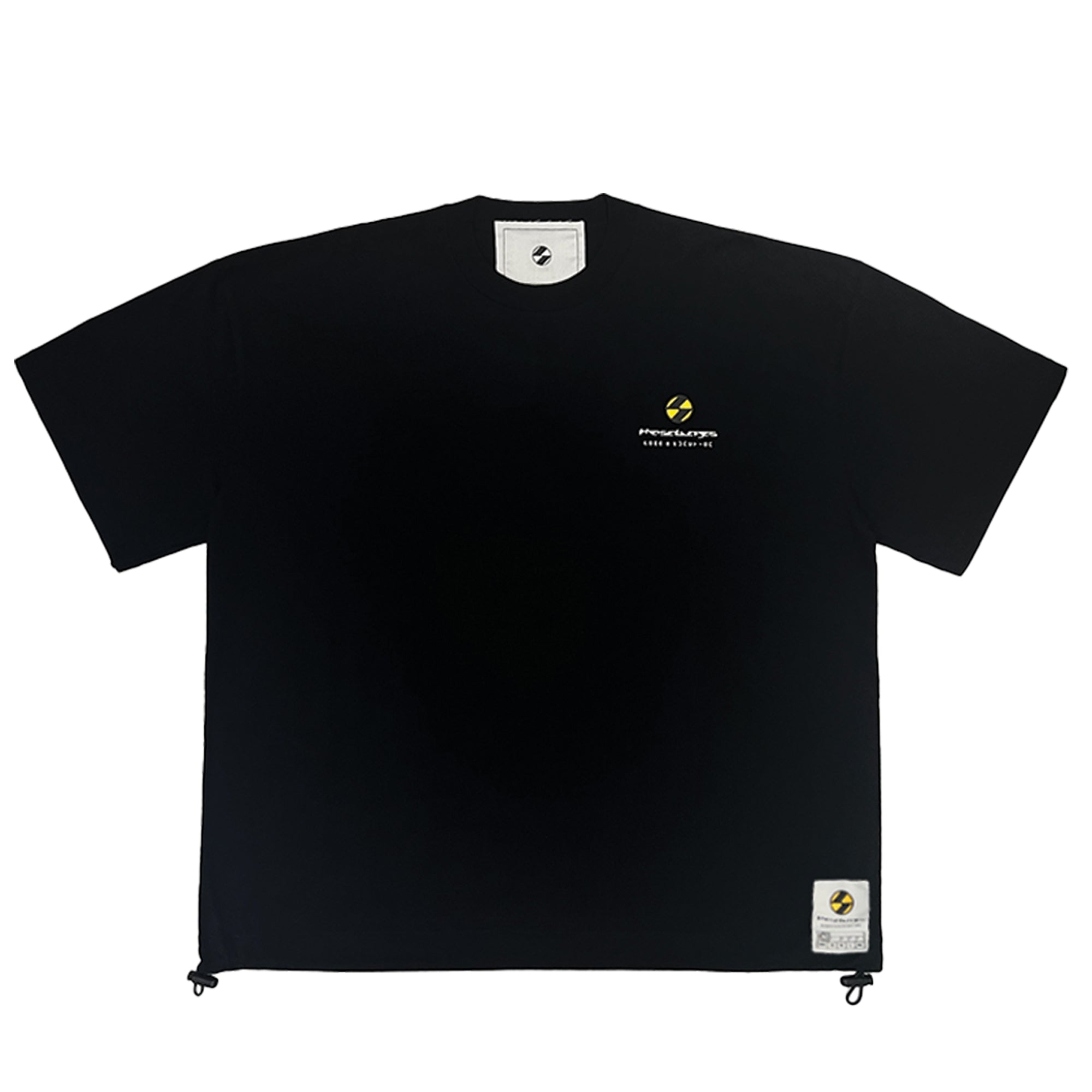 The Salvages Amorph Logo Drawstring OS T-Shirt in Black