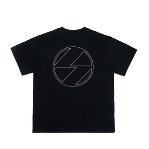 The Salvages Altar T-shirt with Triadic Print in Black
