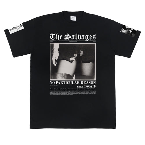 'NO PARTICULAR REASON' The Salvages x Sheet Noise T-Shirt in Black