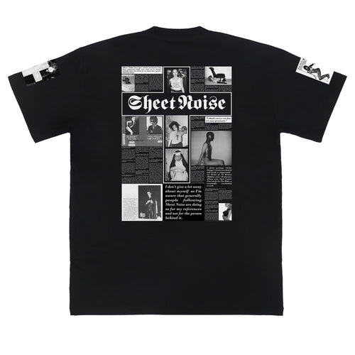 'NO PARTICULAR REASON' The Salvages x Sheet Noise T-Shirt in Black