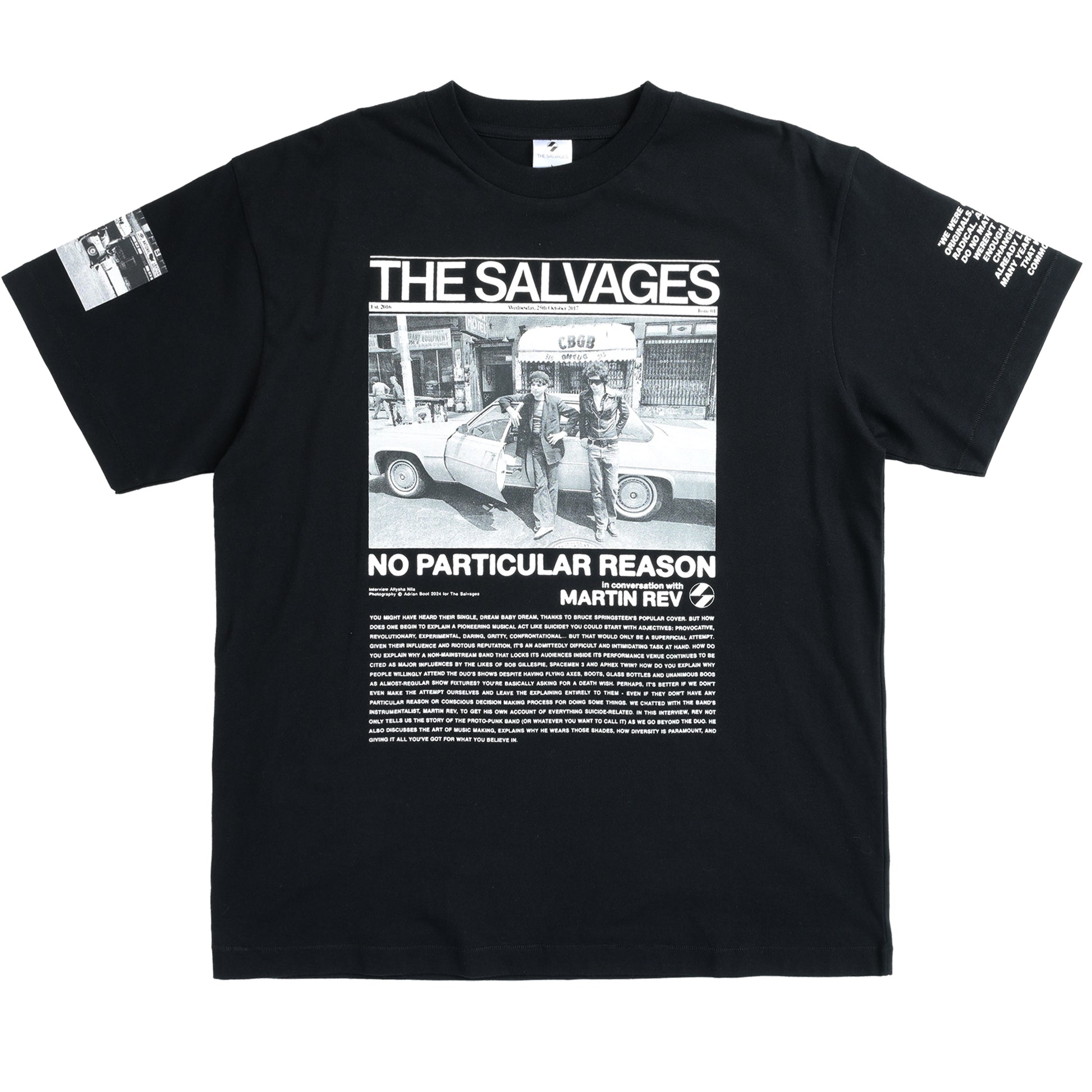 'NO PARTICULAR REASON' The Salvages x Suicide T-Shirt in Black