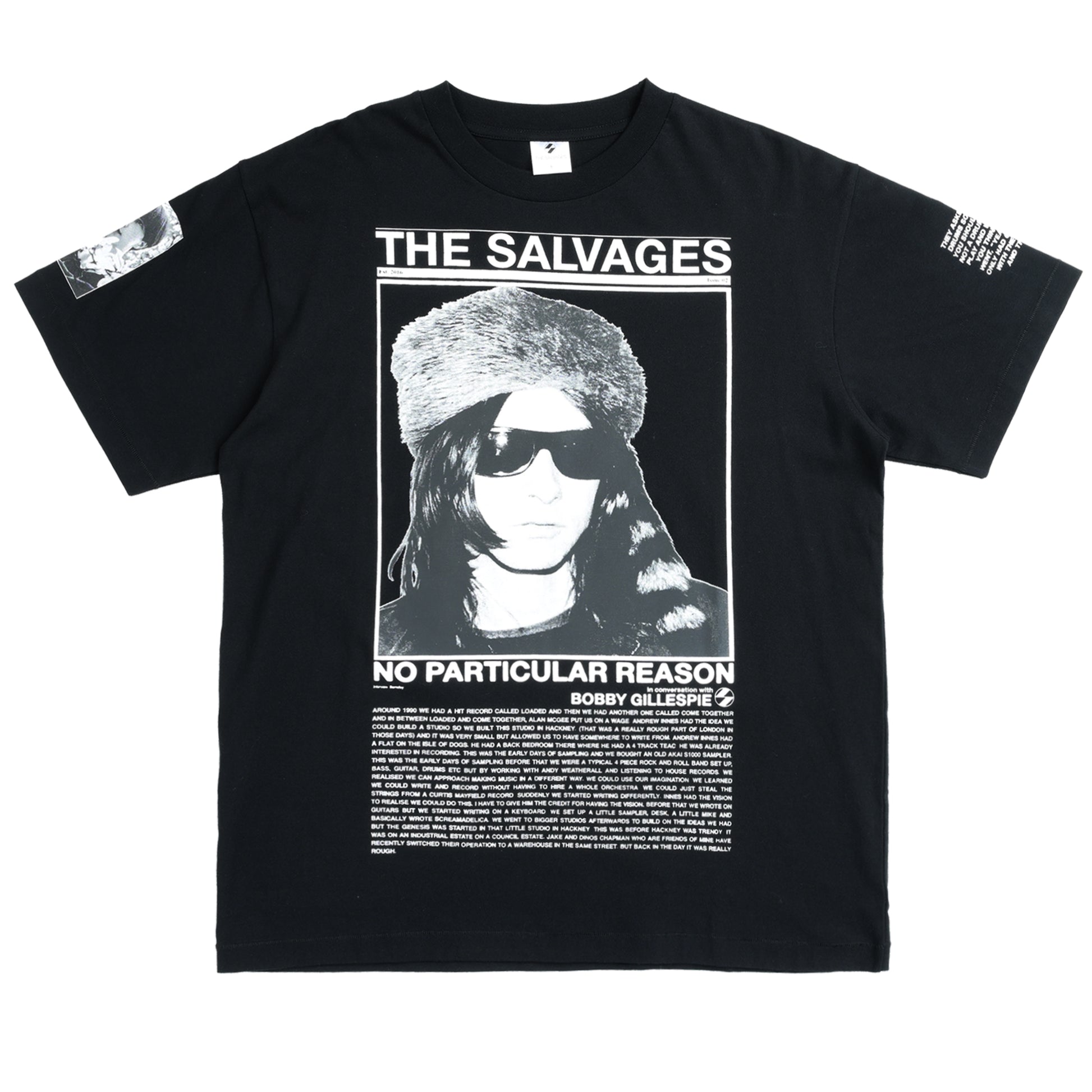'NO PARTICULAR REASON' The Salvages x Bobby Gillespie T-Shirt in Black
