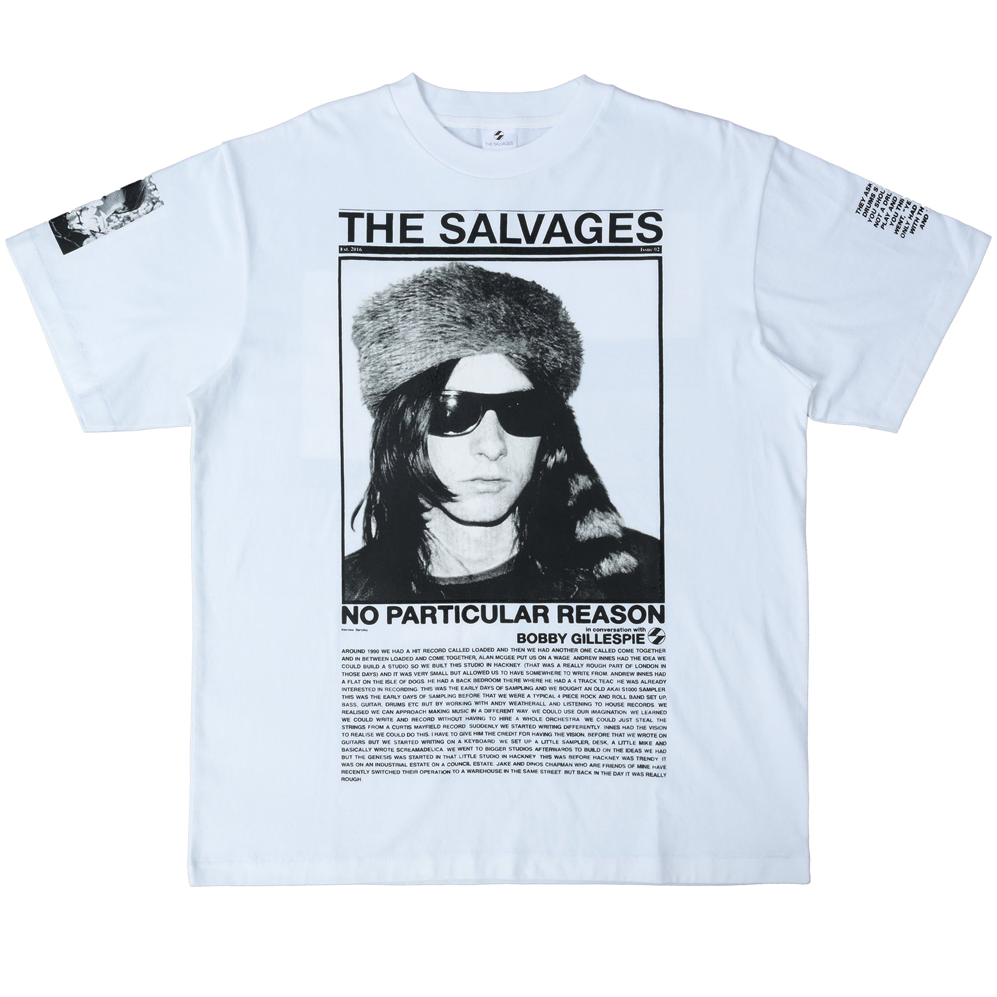 'NO PARTICULAR REASON' The Salvages x Bobby Gillespie T-Shirt in White