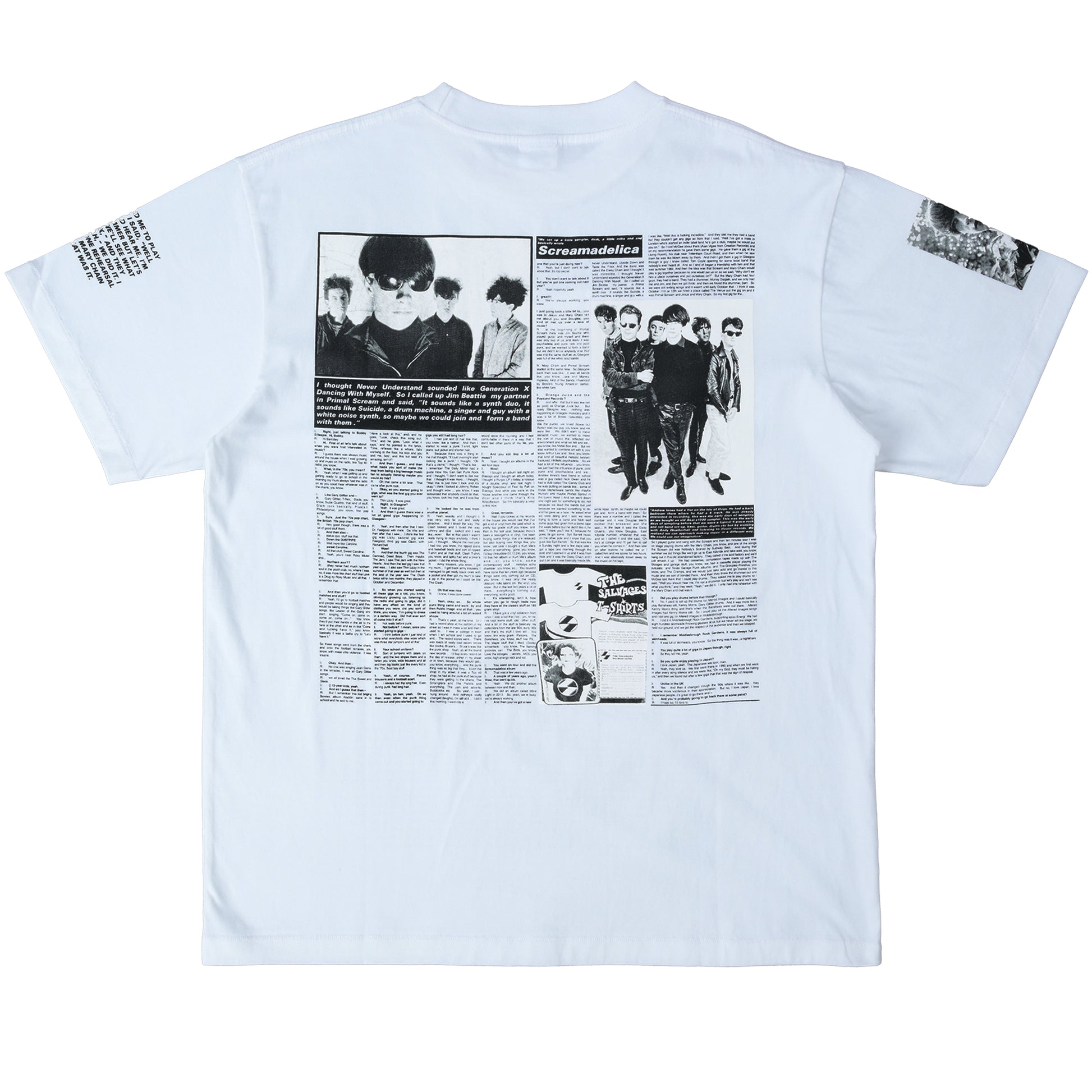 'NO PARTICULAR REASON' The Salvages x Bobby Gillespie T-Shirt in White