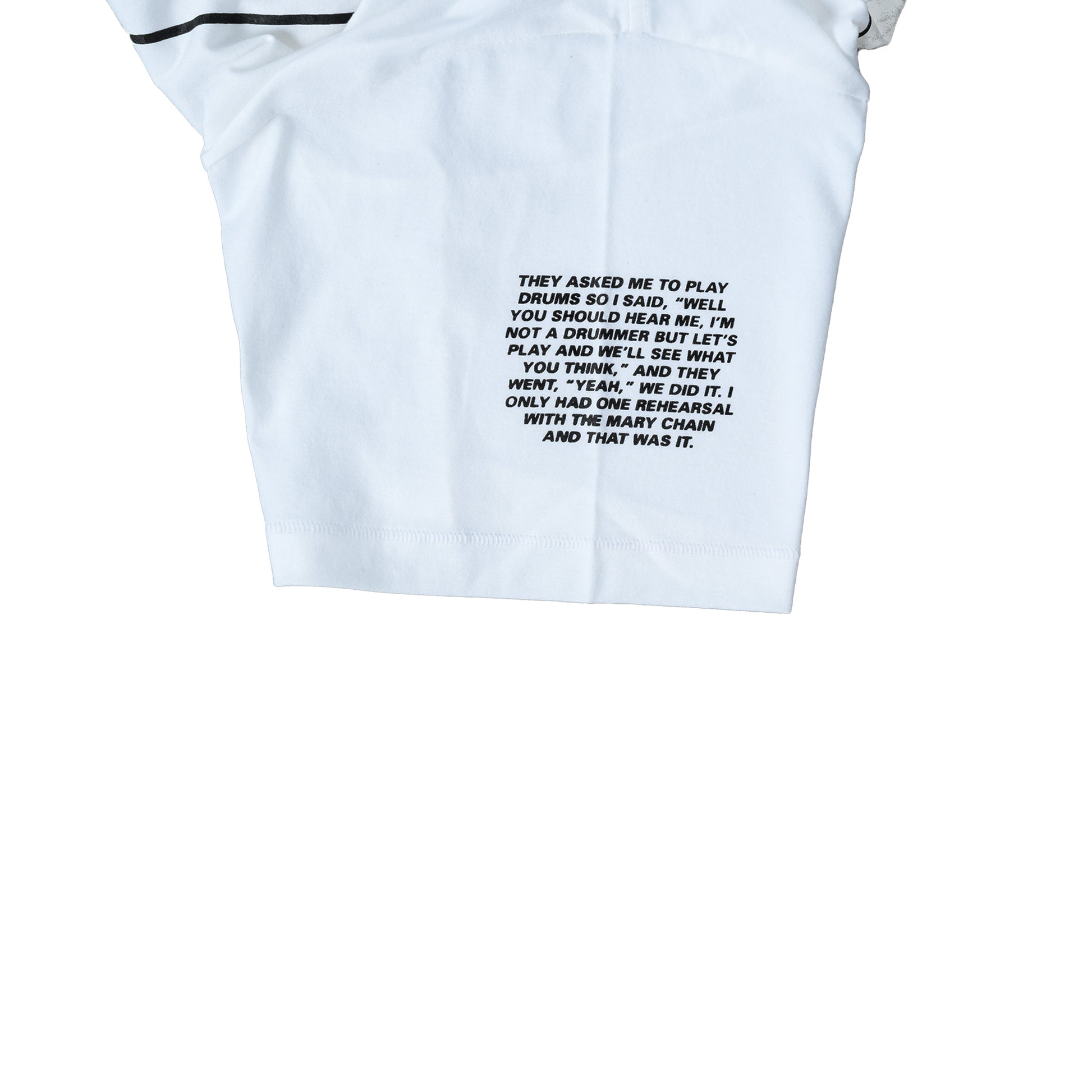 'NO PARTICULAR REASON' The Salvages x Bobby Gillespie T-Shirt in White
