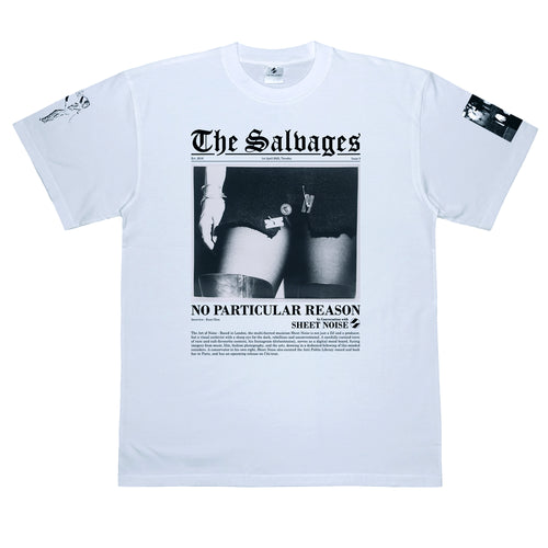 'NO PARTICULAR REASON' The Salvages x Sheet Noise T-Shirt in White