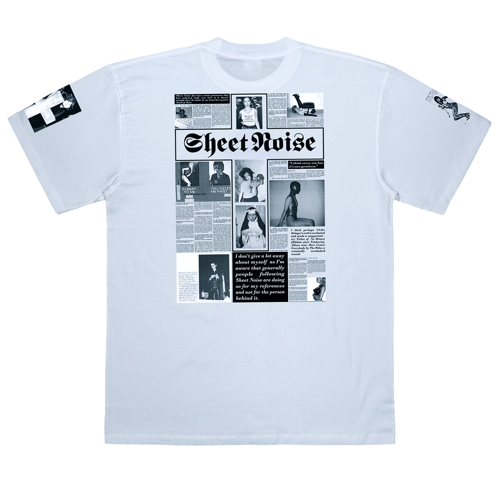 'NO PARTICULAR REASON' The Salvages x Sheet Noise T-Shirt in White