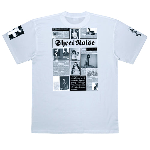'NO PARTICULAR REASON' The Salvages x Sheet Noise T-Shirt in White