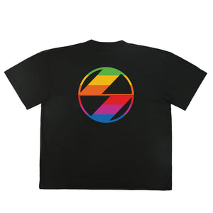 The Salvages Technicolour Logo OS T-Shirt in Black - Exclusive