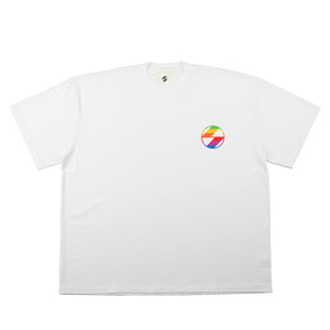 The Salvages Technicolour Logo OS T-Shirt in White - Exclusive