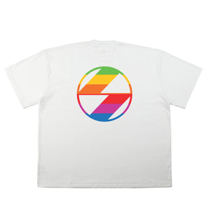 The Salvages Technicolour Logo OS T-Shirt in White - Exclusive