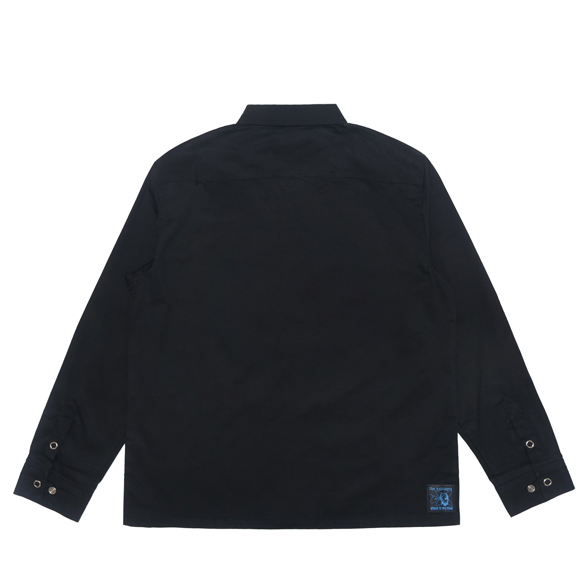 The Salvages 'Mind Games' Long Sleeve Emblem Snap Shirt - Exclusive