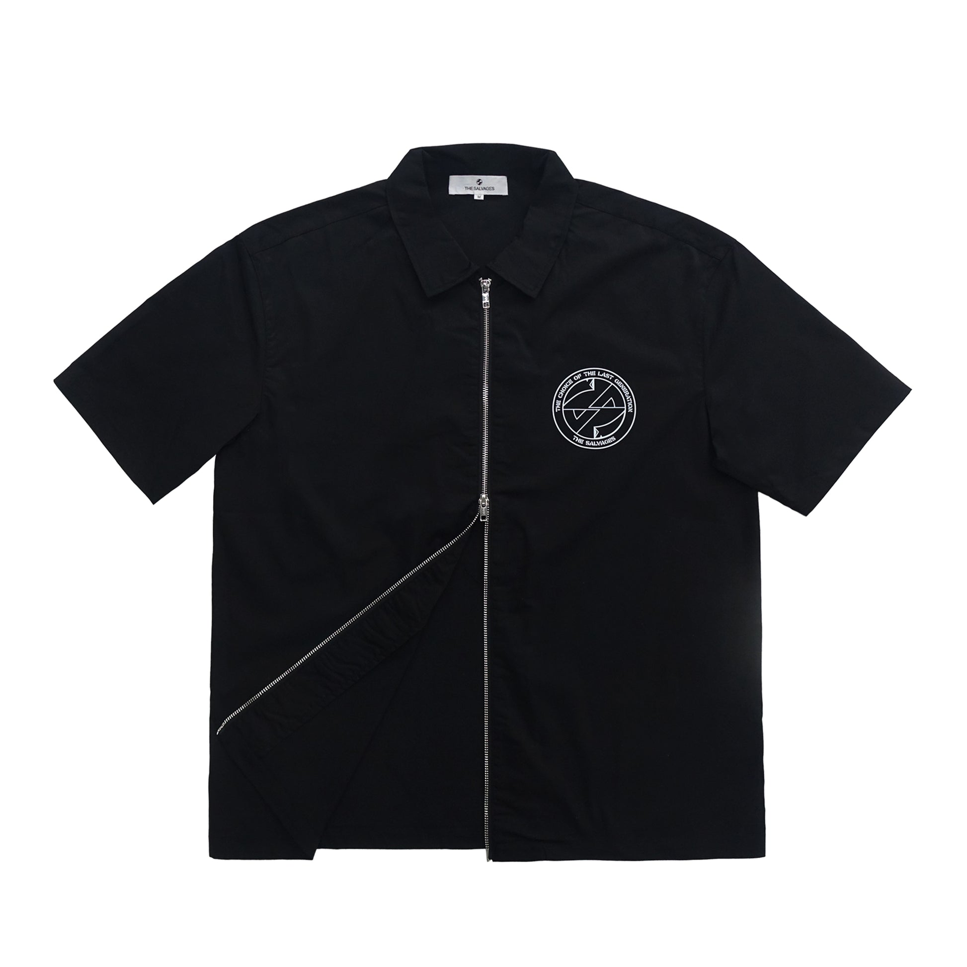The Salvages Libertine Zip Short Sleeve Work Shirt - Exclusive