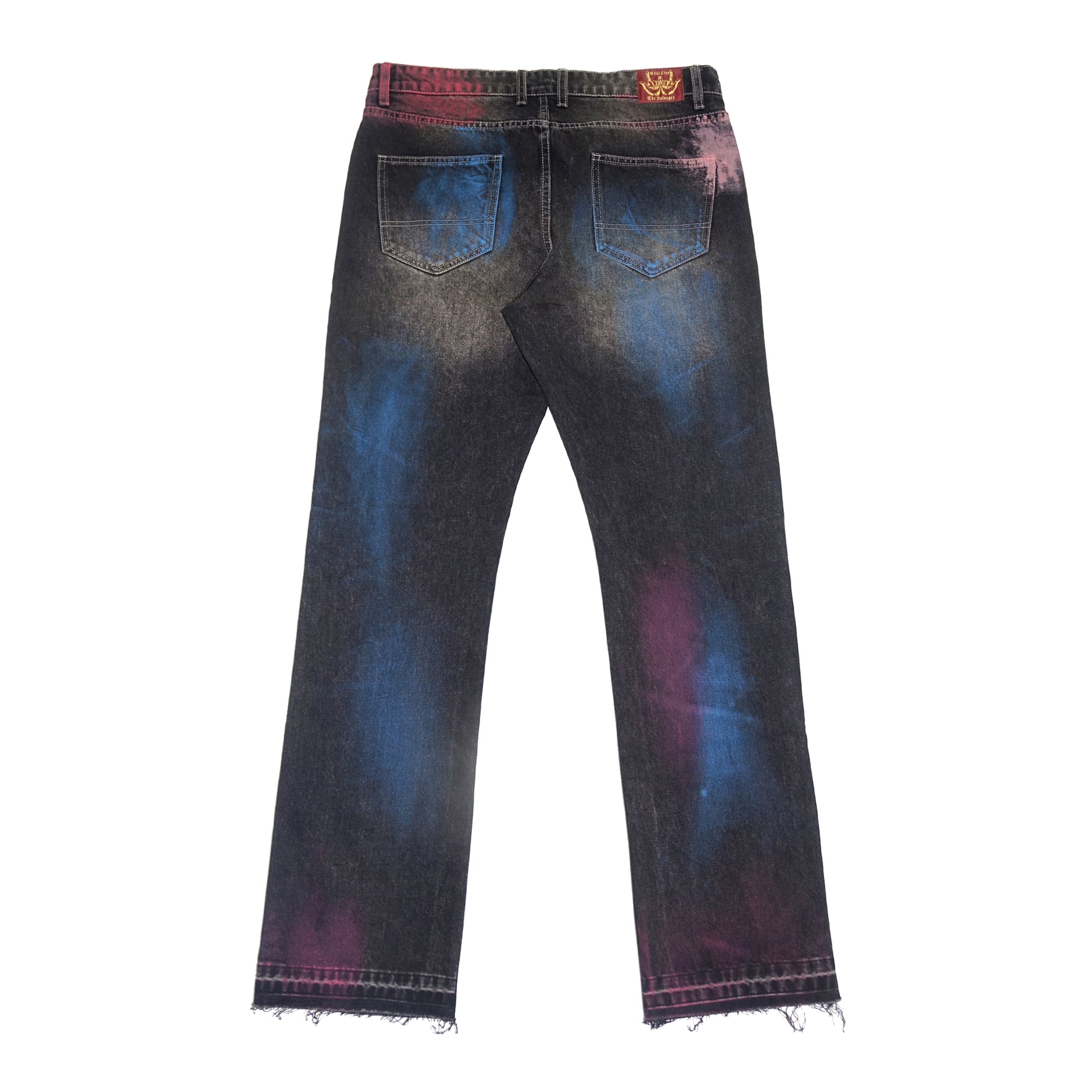The Salvages 'Real Lies' Aura Straight Cut Jeans with Fireman Closure