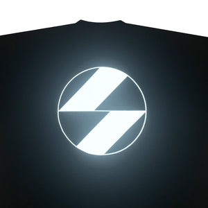 The Salvages Royal Blue Reflective Logo OS T-Shirt in Black
