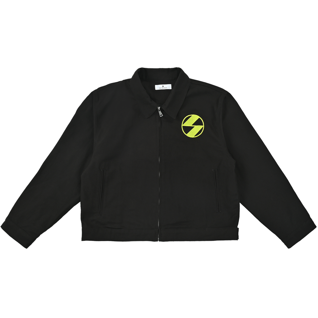 The Salvages 'Sublime' Classic Emblem Work Jacket in Black