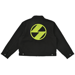 The Salvages 'Sublime' Classic Emblem Work Jacket in Black