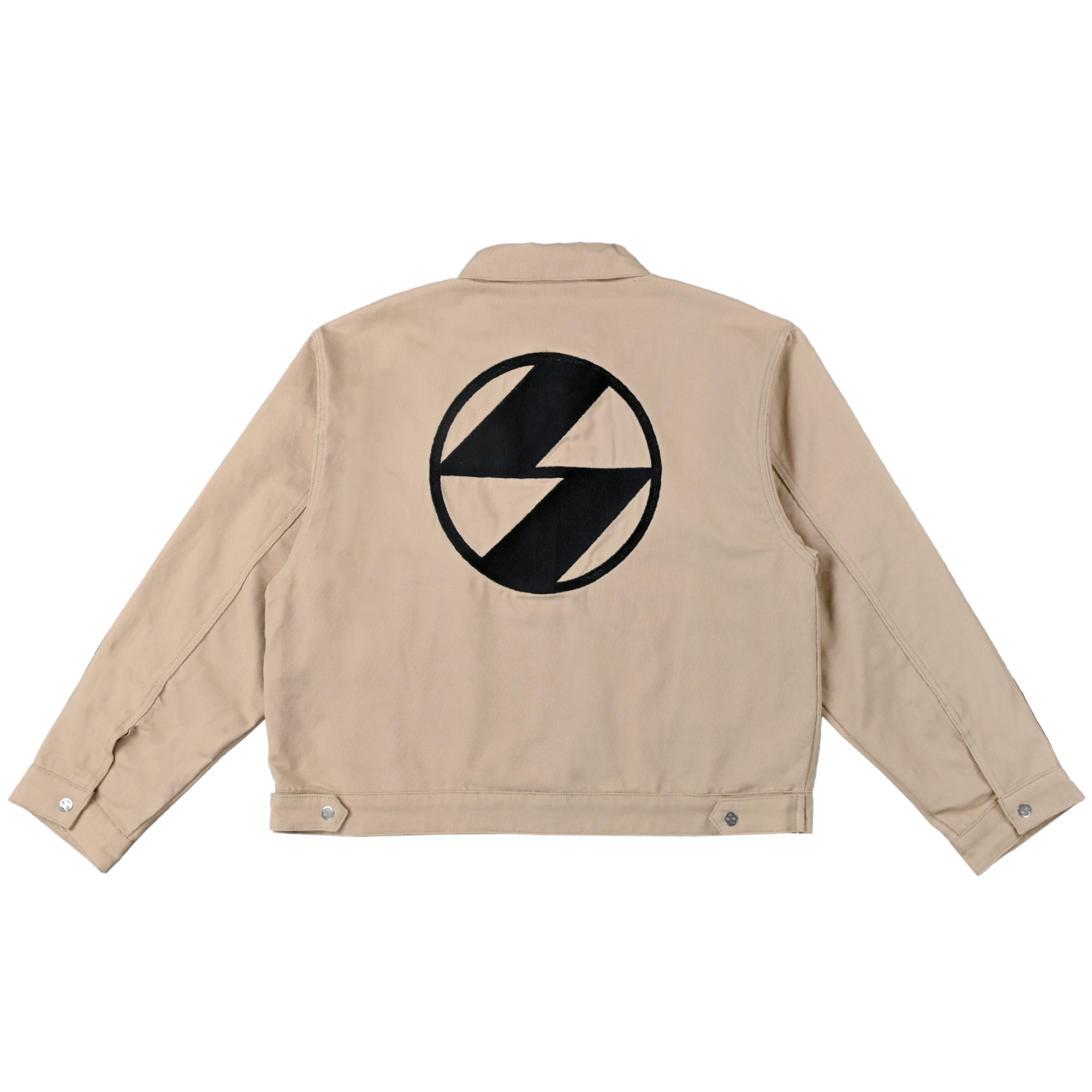 The Salvages 'Sublime' Classic Emblem Work Jacket in Ecru