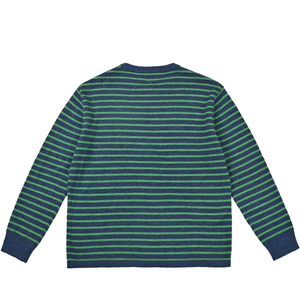 The Salvages 'Sublime' Striped Crewneck in Dark Blue