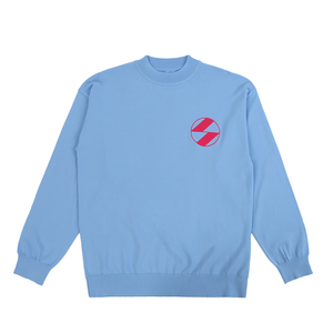 The Salvages 'Sublime' Knit Mockneck Pullover in Baby Blue