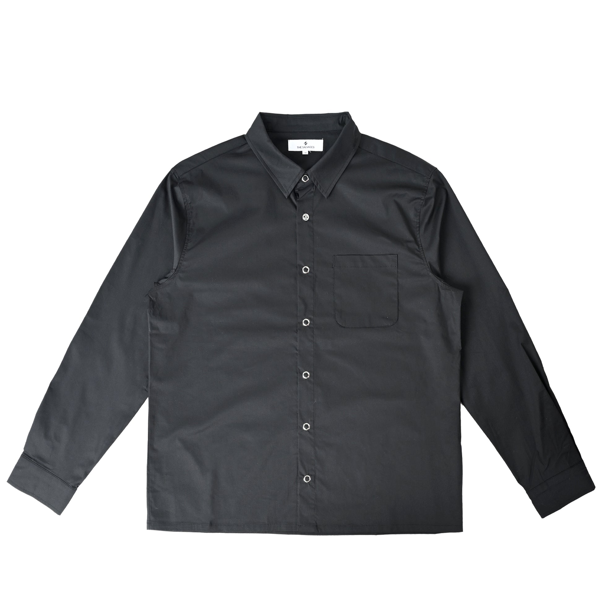 The Salvages 'Where is My Mind' Long Sleeve Emblem Snap Shirt