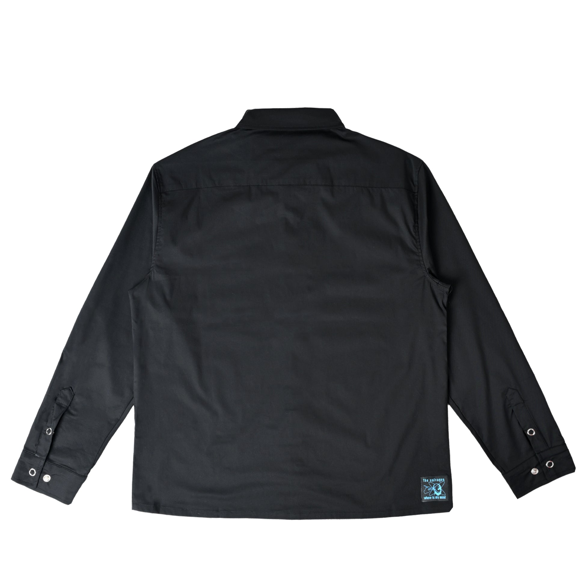 The Salvages 'Where is My Mind' Long Sleeve Emblem Snap Shirt