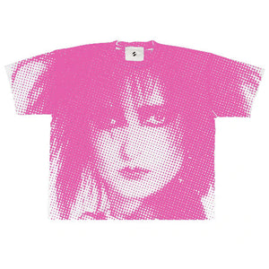 The Salvages "Siouxsie" Hand Screened OS T-Shirt in Fluorescent Pink