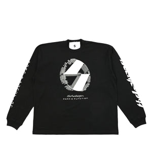 The Salvages x Number 3 Space Station LS OS T-Shirt in Black