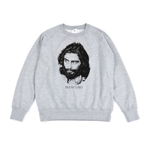 AW22 E-store exclusive The Salvages Mancuso Crewneck Sweater in Grey
