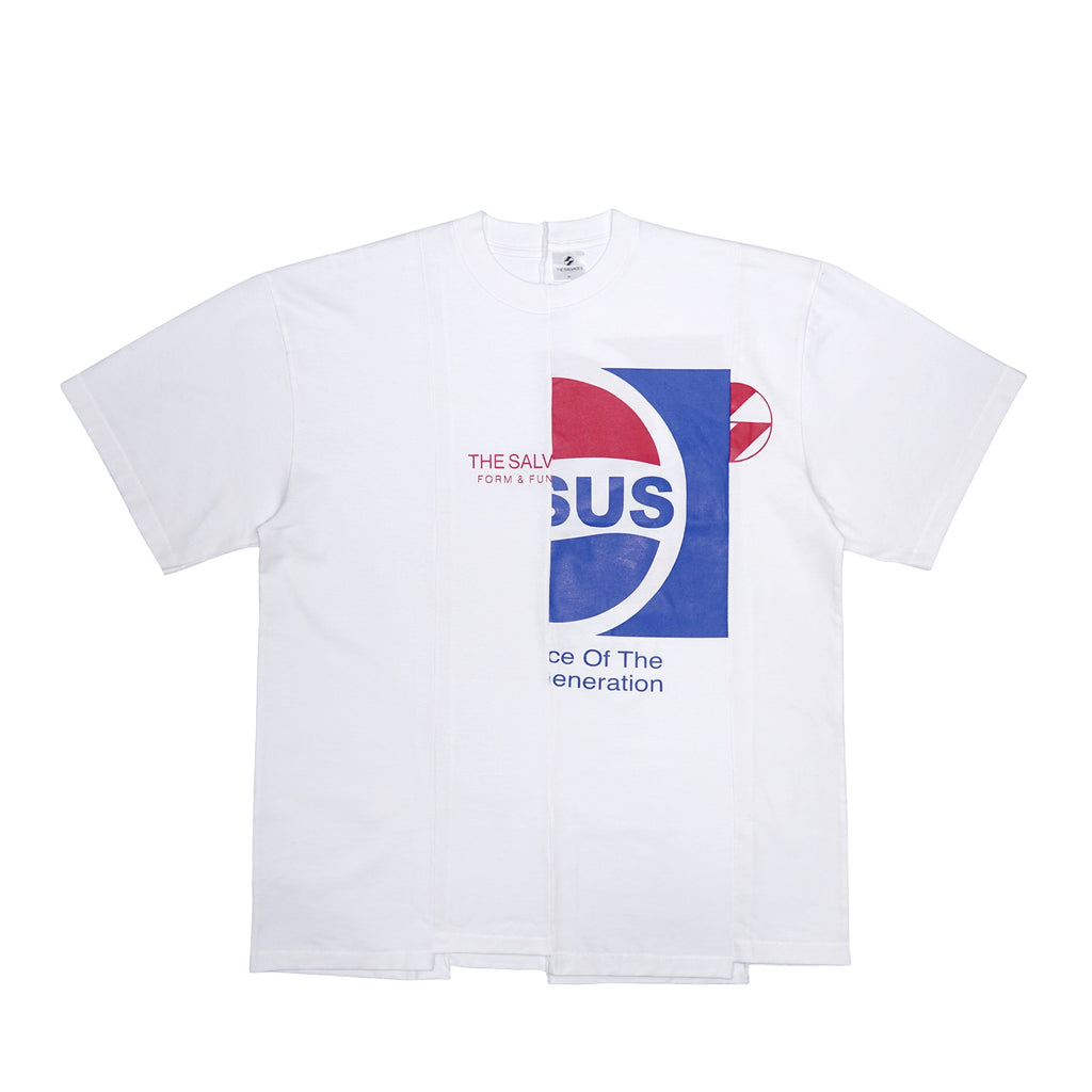 'Last Generation' Holiday Gift Shop Reconstructed Jesus T-shirt in White