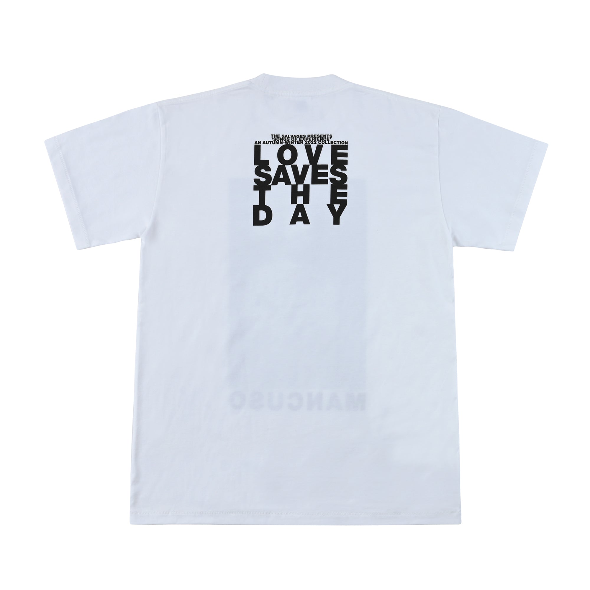 The Salvages AW22 Love Saves The Day T-shirt in White