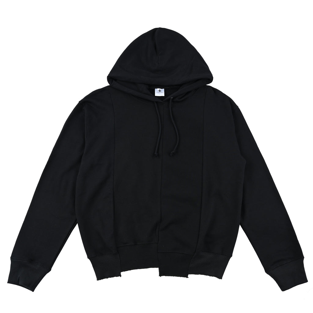 The Salvages AW22 Reconstructed Classic Hoodie in Black