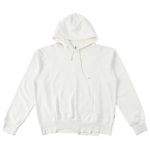 The Salvages AW22 Reconstructed Classic Hoodie in White