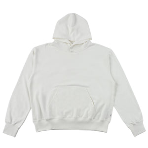 The Salvages AW22 Snap OS Hoodie in White