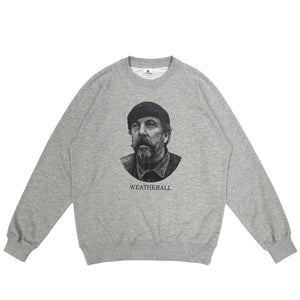 The Salvages Andrew Weatherall AW60 Raglan Sweater in Grey