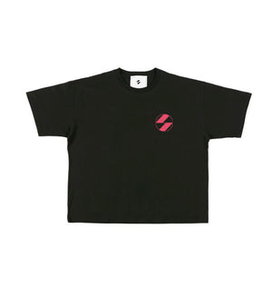 The Salvages Neon Pink Logo Black OS T-shirt