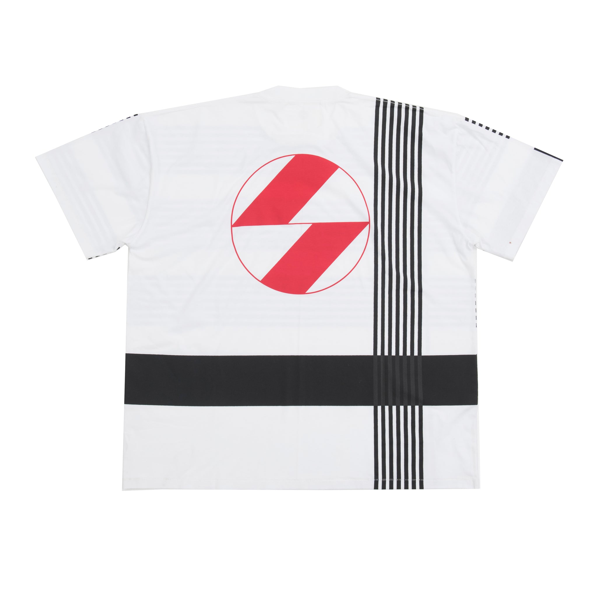 The Salvages Chaotic Stripe OS T-shirt in Black