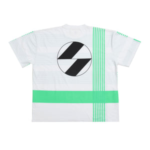 The Salvages Chaotic Stripe OS T-shirt in Green