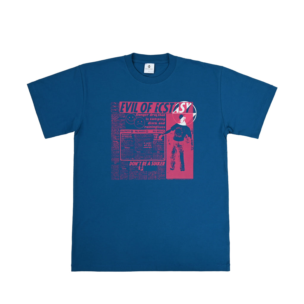 The Salvages 'Sublime' Disco Danger T-Shirt in Deep Blue