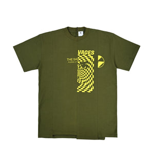 The Salvages 'Sublime' Reconstructed T-shirt in Army Green