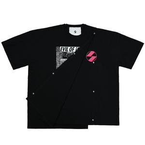 The Salvages 'Sublime' Disco Danger Layer OS T-Shirt in Black