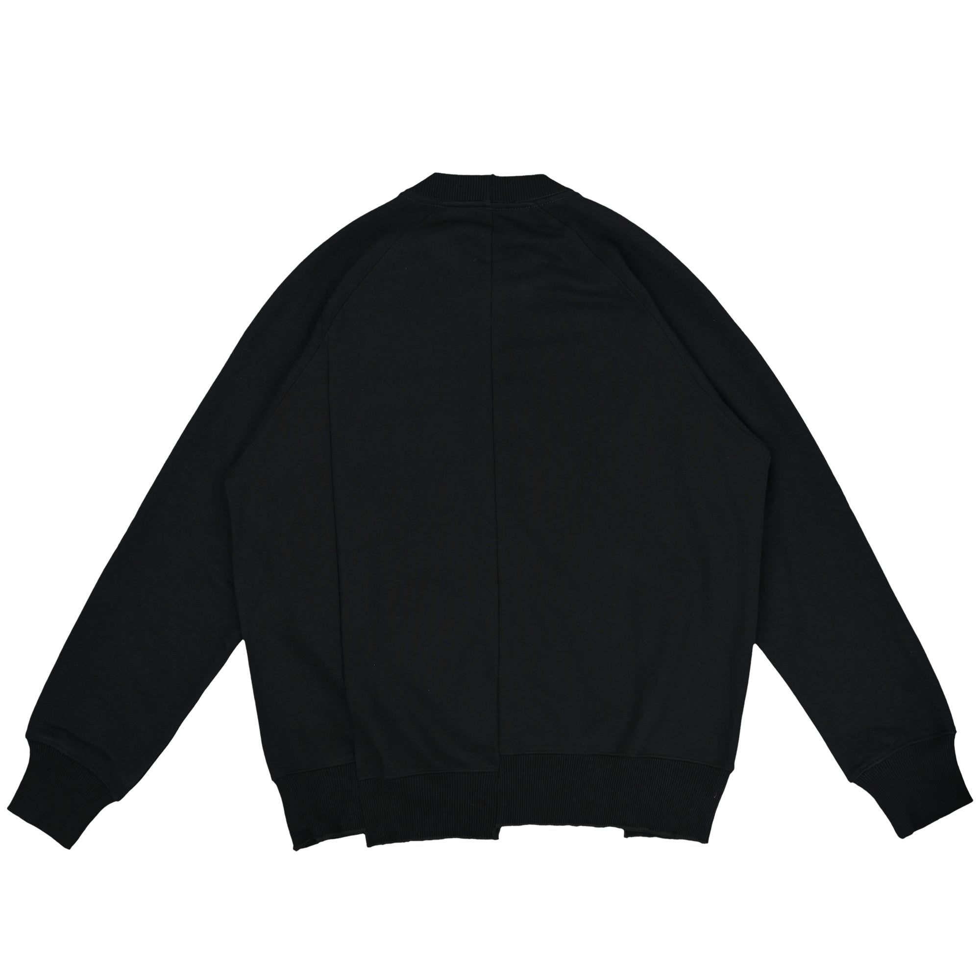 The Salvages 'Sublime' Reconstructed Raglan Sweatshirt in Black