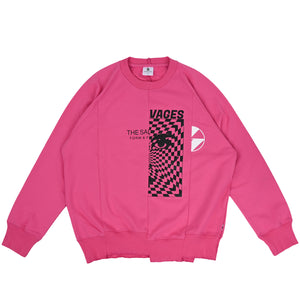 The Salvages 'Sublime' Reconstructed Raglan Sweatshirt in Pink
