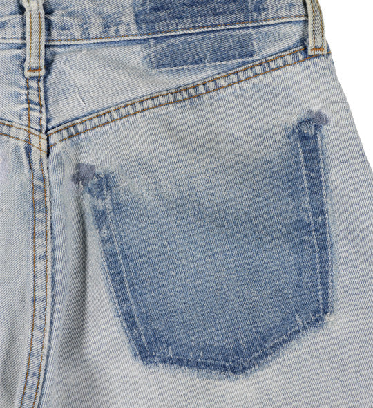 Vintage Artisanal Denim Jeans With Exposed Zips by Martin Margiela